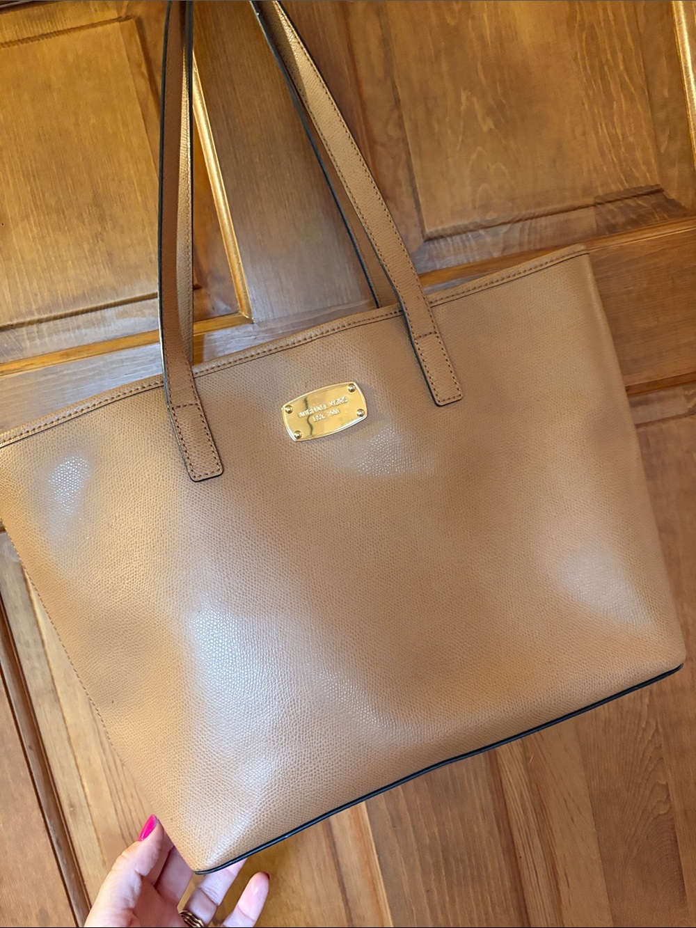 Michael Kors Caramel Brown Leather Tote - Picture 7 of 7